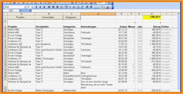 Cd Kalender Vorlage Elegant 9 Einnahmen Ausgaben Excel