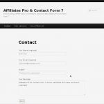 Contact form 7 Vorlagen Angenehm Affiliates Pro &amp; Contact form 7 Integration