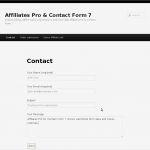 Contact form 7 Vorlagen Angenehm Affiliates Pro & Contact form 7 Integration