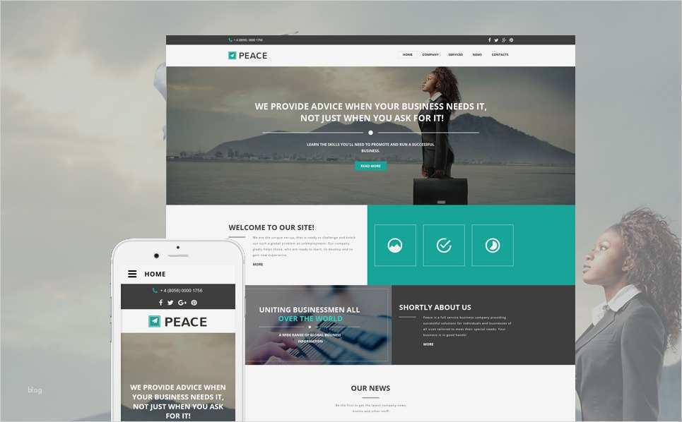Website Vorlage für Business und Dienstleistungen