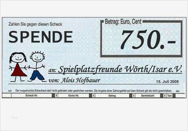 Danke Für Spende Vorlage Erstaunlich Vorlage Scheck Spende – Vorlagen 1001