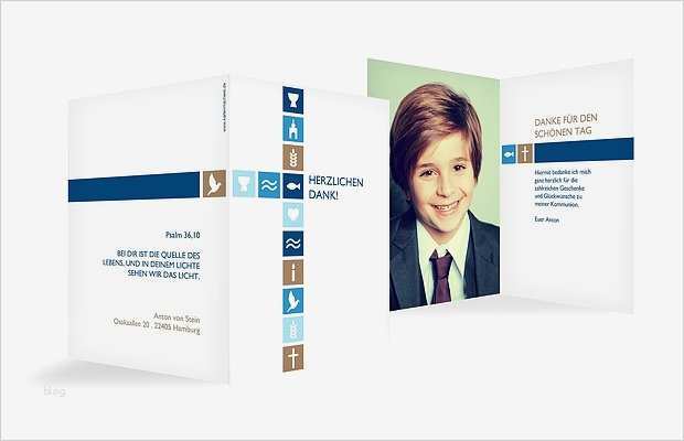 Dankeskarte Kommunion Vorlage Gut Dankeskarte Kommunion "symbolkreuz"