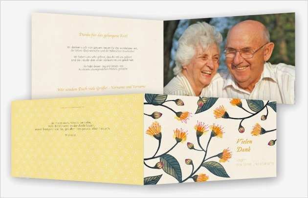 Danksagung Goldene Hochzeit Vorlage Cool Dankeskarten Zur Goldenen Hochzeit