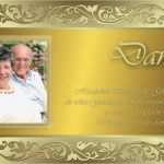 Danksagung Goldene Hochzeit Vorlage Wunderbar Dankeskarten & Danksagungen Zur Goldenen Hochzeit