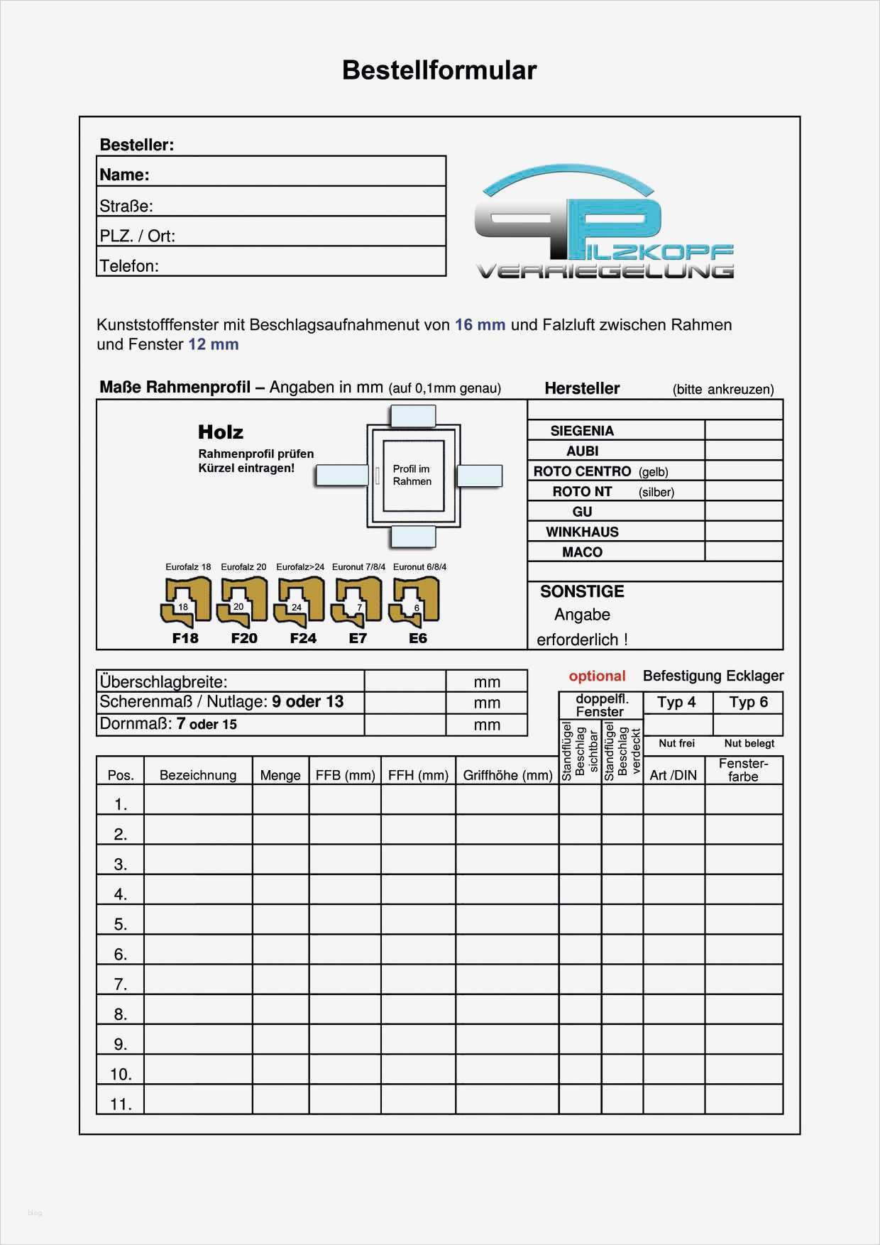 Deckblatt Personalakte Vorlage Erstaunlich Gemütlich Bestellformular Vorlagen Wort Zeitgenössisch