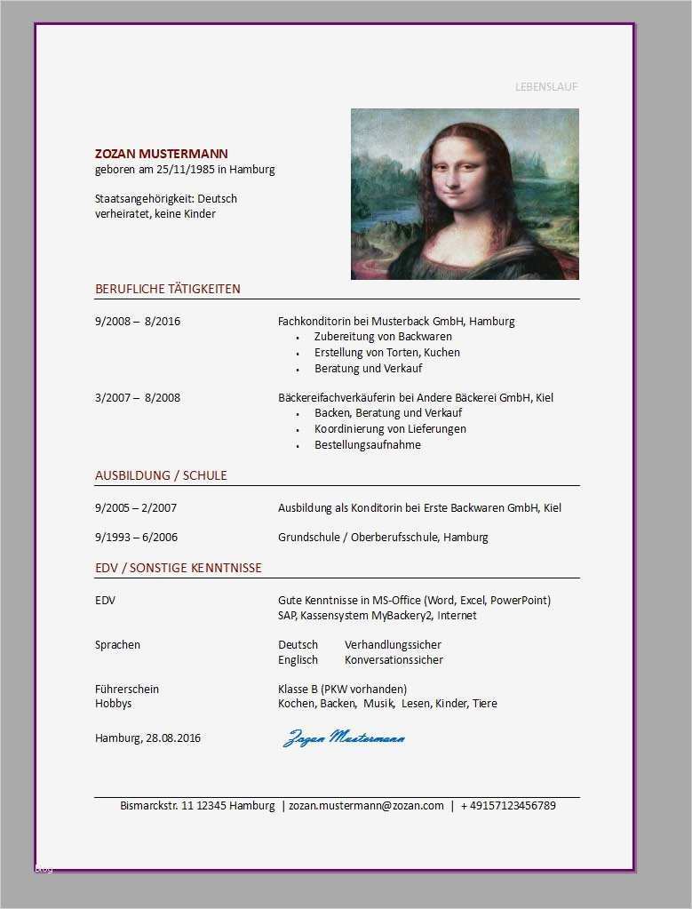 Deutscher Lebenslauf Vorlage Süß Einfache Muster Bewerbung Lebenslauf Anschreiben Mit