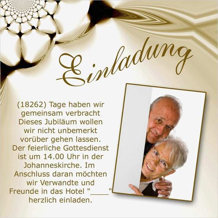 Diamantene Hochzeit Einladung Vorlage Cool Einladung Goldene Hochzeit Goldene Hochtzeit