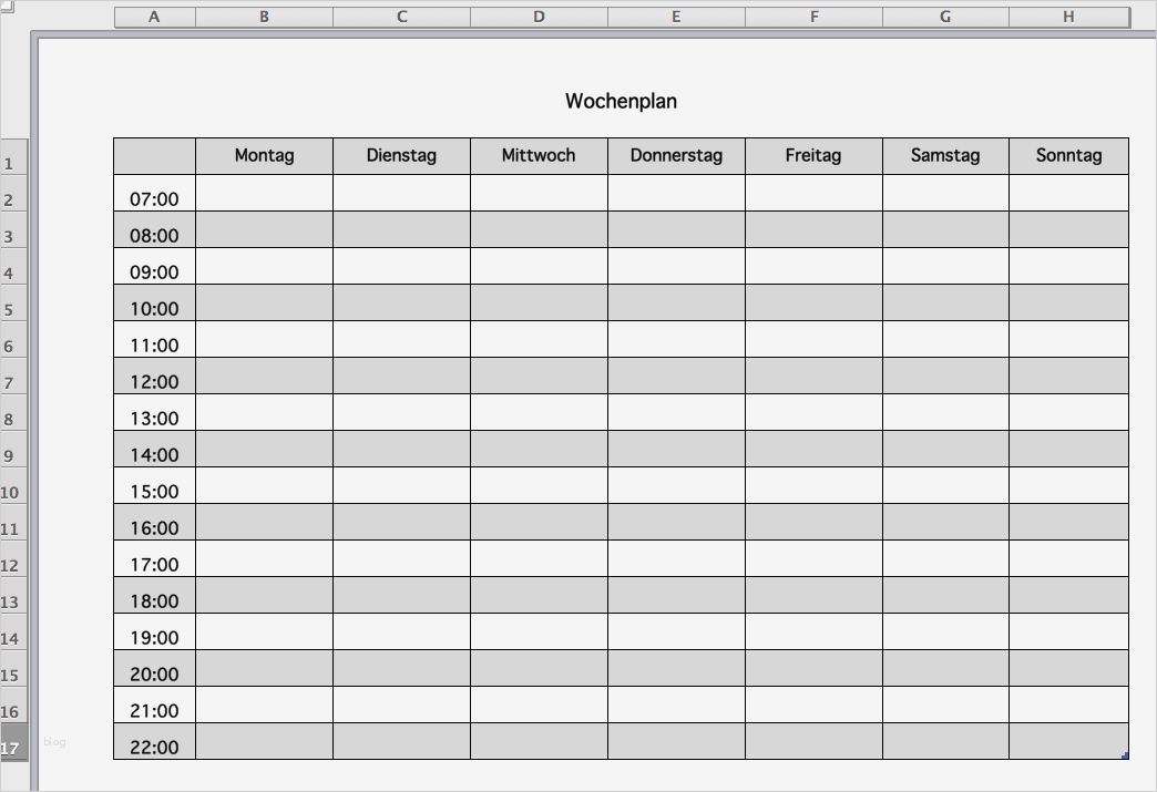 Dienstpläne Kita Vorlagen Kostenlos Schönste Wochenplan Als Excel