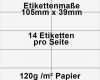 Din A4 ordner Etiketten Vorlage Beste 105x39mm Etiketten Für Scannerschienen Perforiertes Din A4