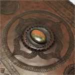 Din A4 ordnerrücken Vorlage Cool Leder ordner Din A4 Schmaler Rücken Mit Stein