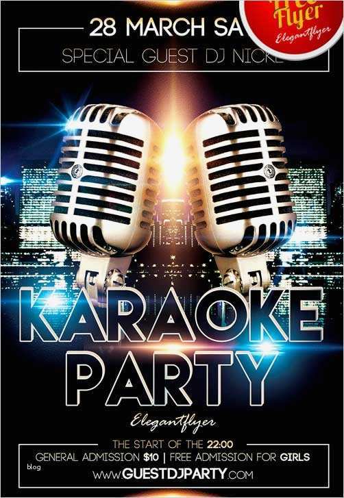Dj Flyer Vorlagen Beste Download Free Karaoke Flyer Psd Templates for Shop