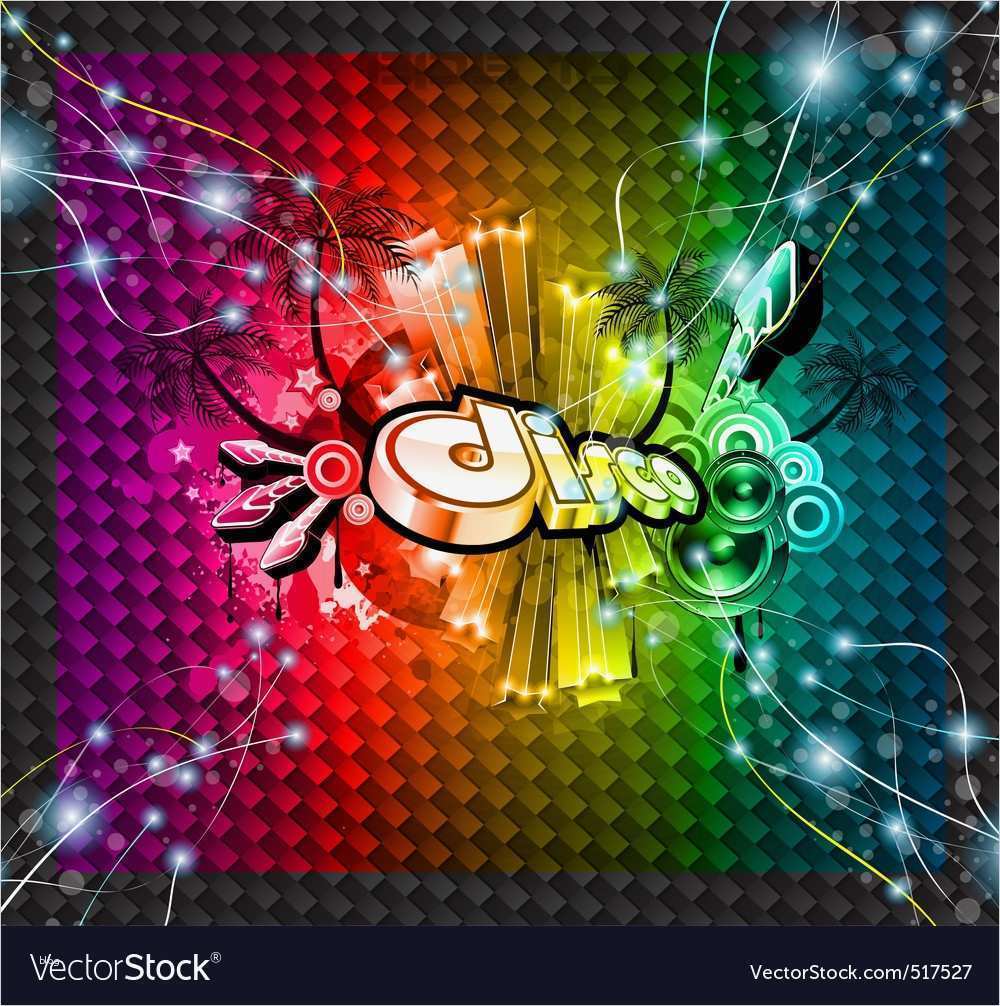 Dj Flyer Vorlagen Schön Dj Flyer Background Royalty Free Vector Image Vectorstock