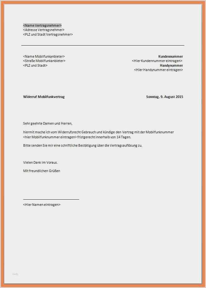 Dsl Kündigung Vorlage O2 Neu 15 O2 Dsl Kündigung Muster