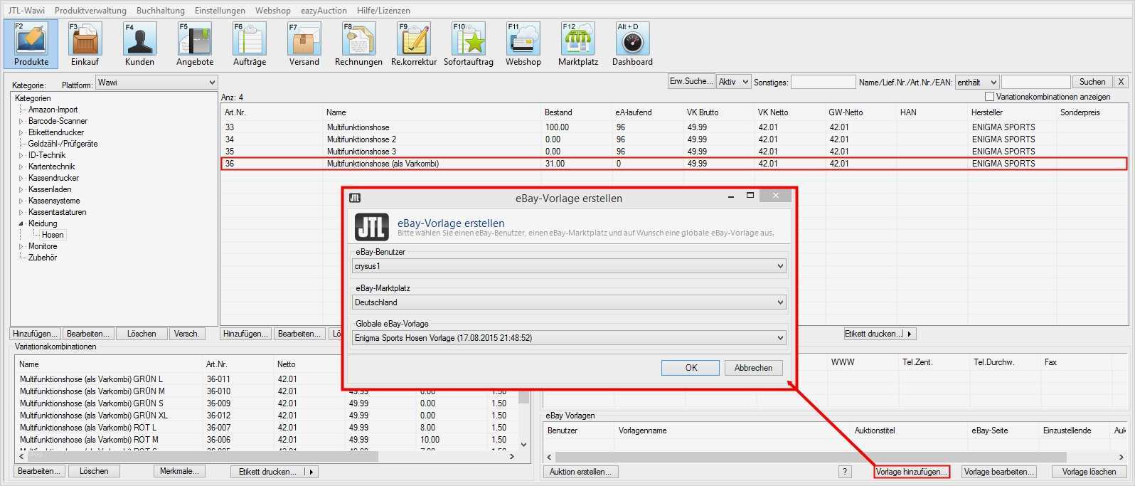 Ebay Vorlage Erstellen software Cool Kategorie Jtl Eazyauction Ebay Tutorial Angebot Einstellen