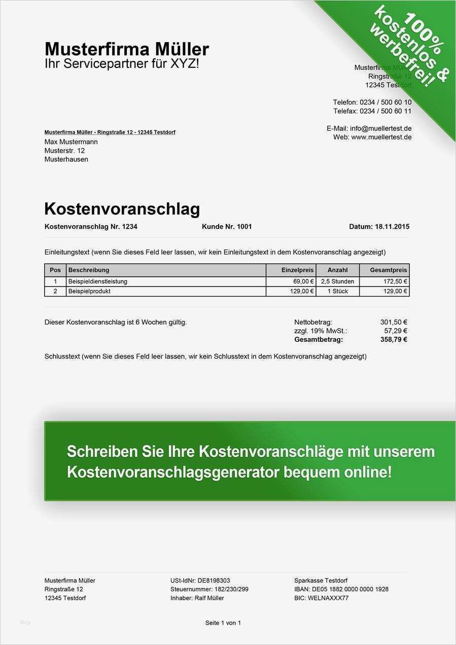Ebay Vorlagen Erstellen Kostenlos Cool Kostenvoranschlag Badezimmer Muster