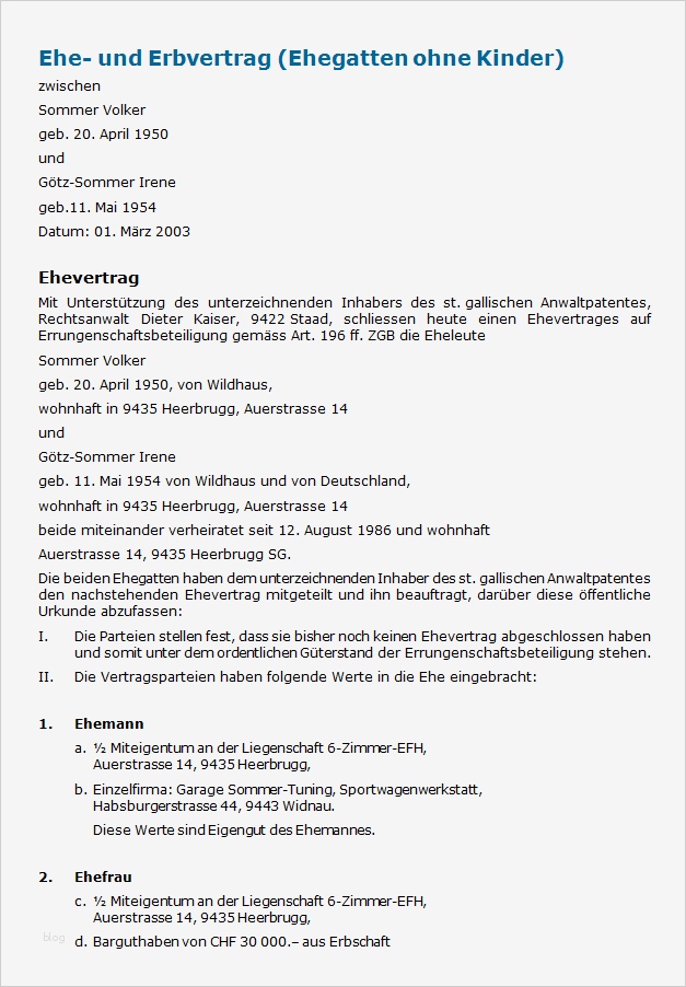 Ehe Und Erbvertrag Vorlage Genial Ehe Und Erbvertrag Muster Zum Download