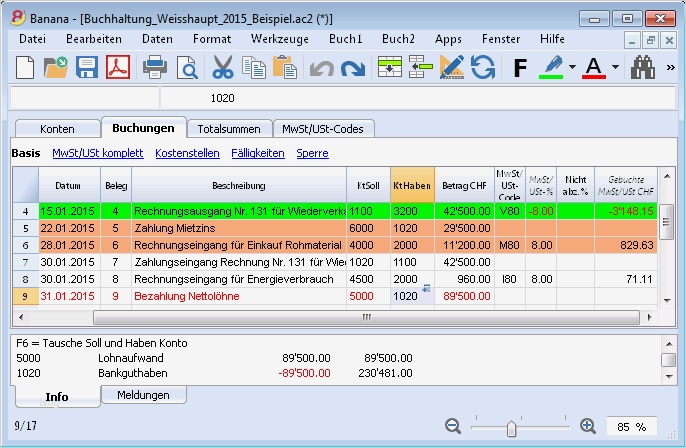 Einfache Buchhaltung Vorlage Erstaunlich Banana Alt Buchhaltung 8 De Windows Günstig Im