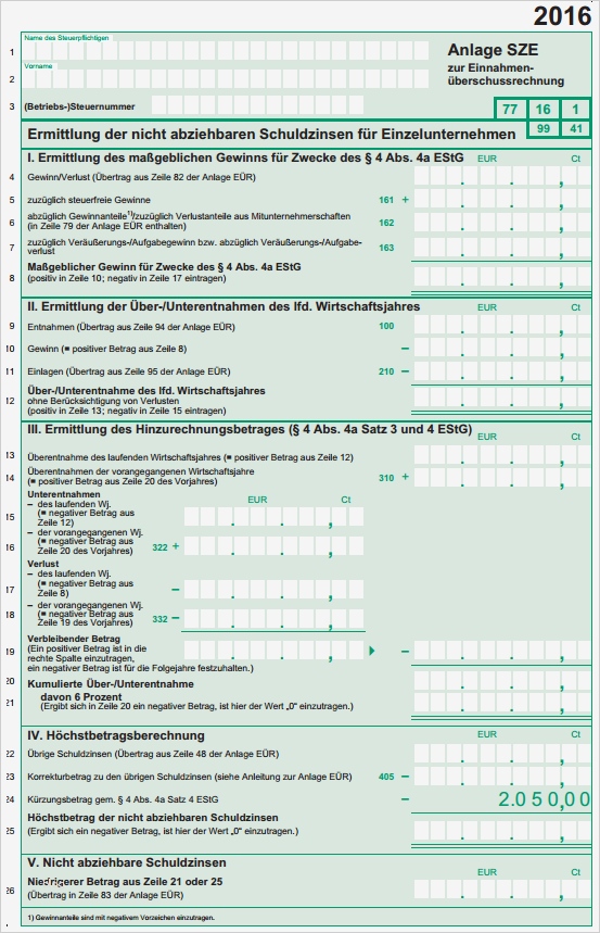 Einfache Einnahmen überschuss Rechnung Vorlage Süß Buchführung