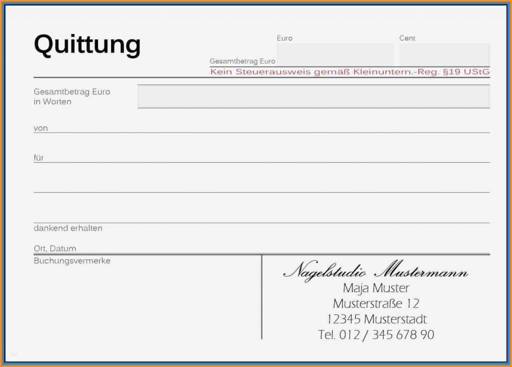 Einfache Kündigung Vorlage Großartig 12 Einfache Quittung Vorlage