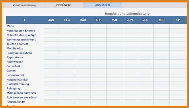 Einfacher Businessplan Vorlage Kostenlos Best Of 9 Haushaltsbuch Vorlagen