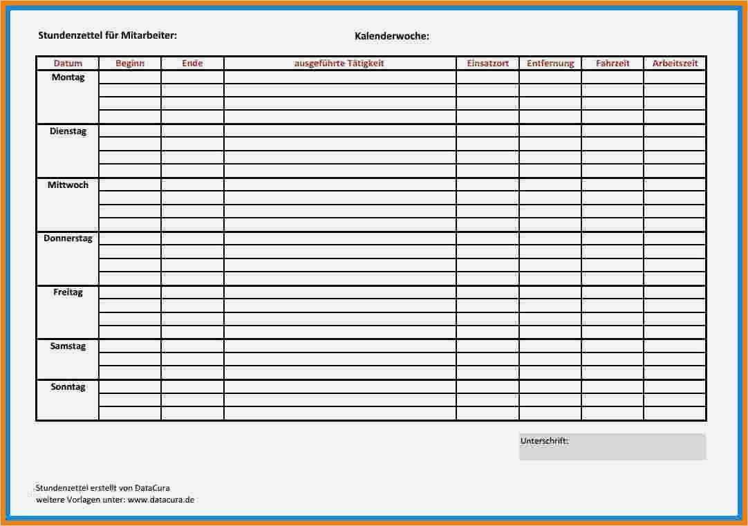 Einfacher Businessplan Vorlage Kostenlos Neu 9 Vordruck Stundenzettel