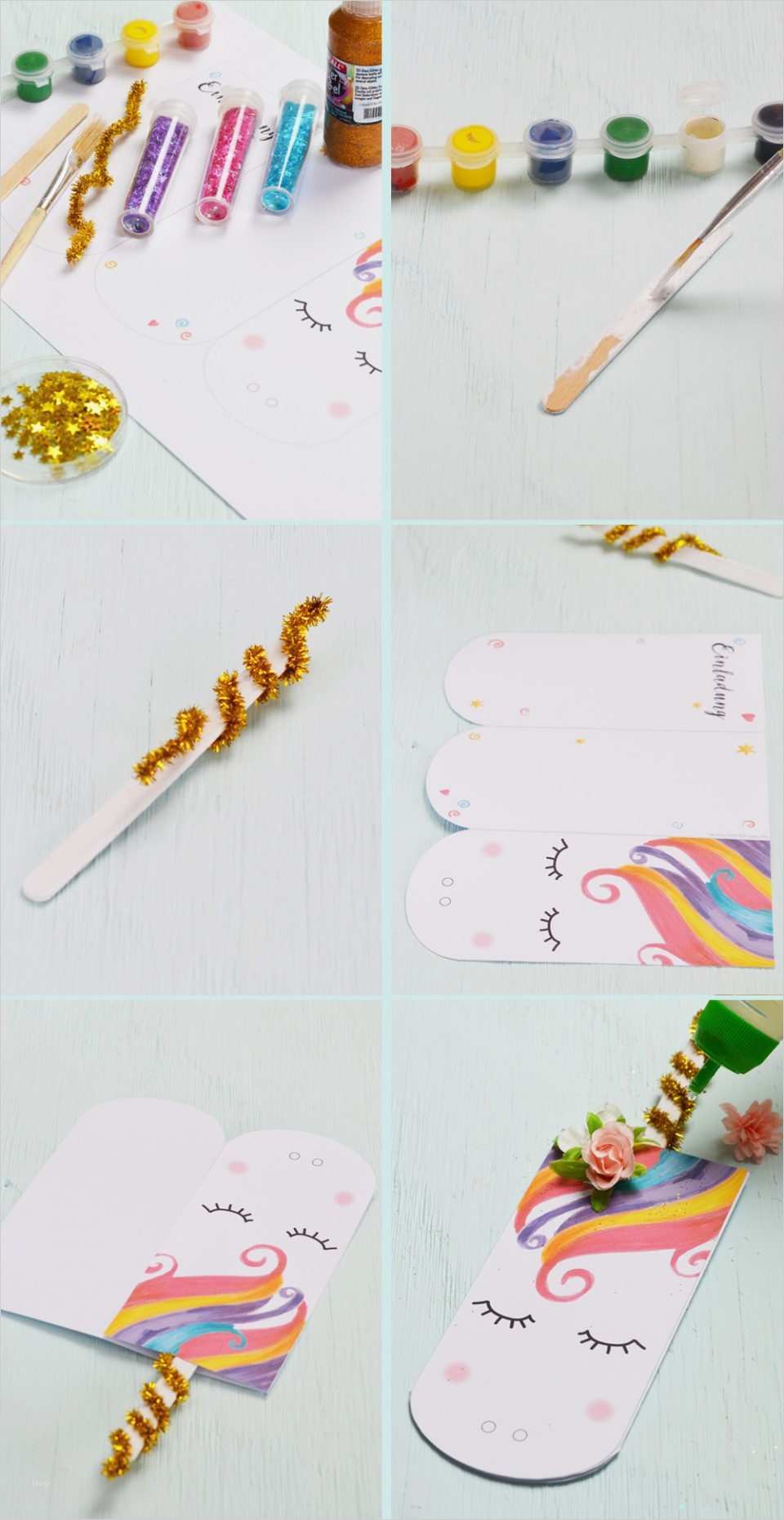 Einhorn Einladung Vorlage Cool Süße Einhorn Einladungskarte Zum Ausdrucken • Minidrops