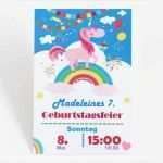 Einhorn Einladung Vorlage Erstaunlich Einhorn Einladung Zum Ausdrucken ⋆ Kindergeburtstag Planen
