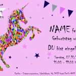 Einhorn Einladung Vorlage Erstaunlich Einhorn Geburtstag In Kassel