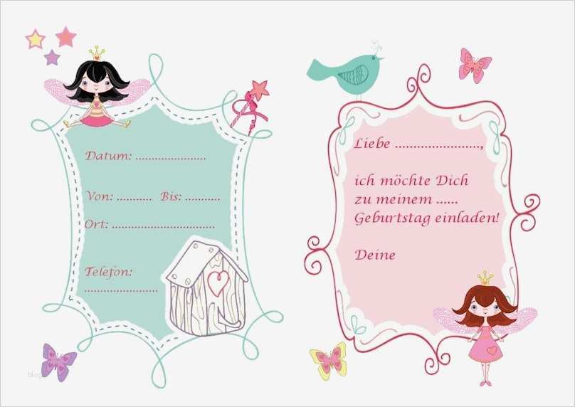 Einhorn Einladungskarten Vorlagen Luxus Einladung Feen Geburtstag [1] ⋆ Kindergeburtstag Planen