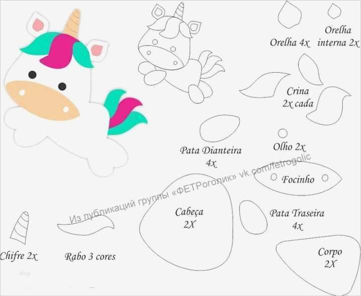 Einhorn Pinata Vorlage Erstaunlich Moldes De Unicórnios