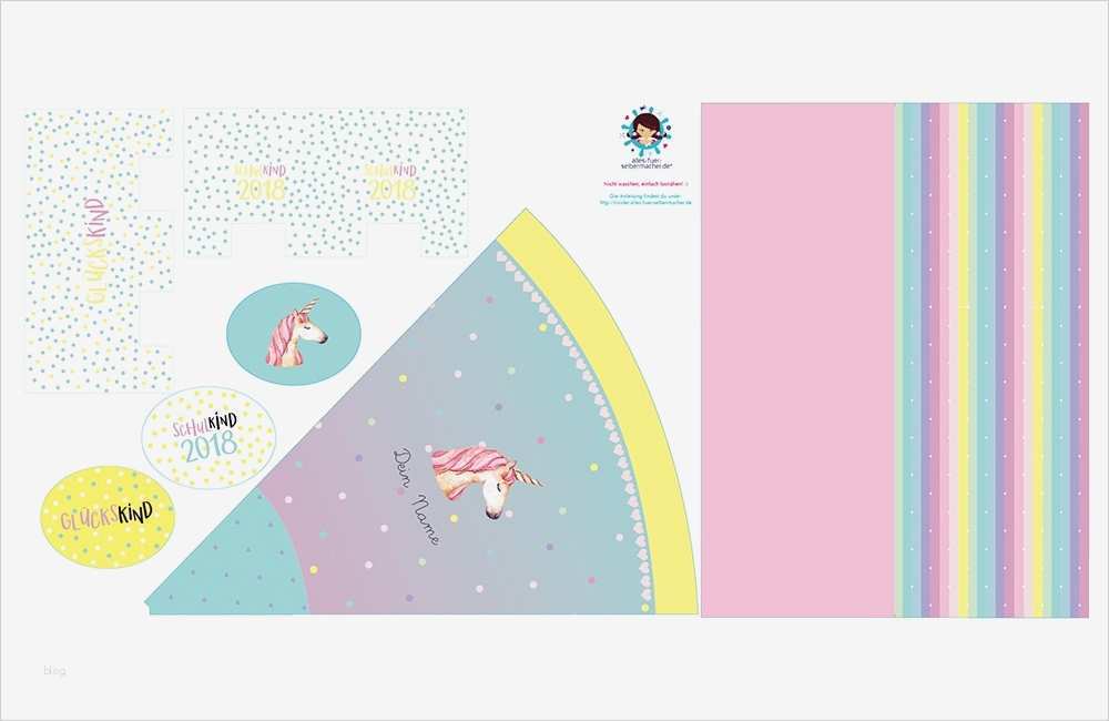 Einhorn Vorlage Zum Nähen Best Of Diy Nähset Schultüte Einhorn Aquarell Zum Selber Nähen