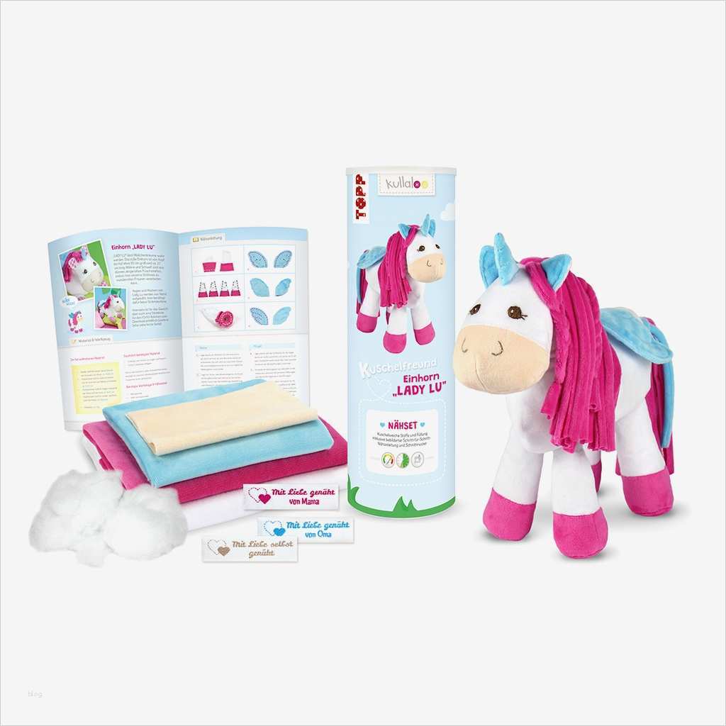 Einhorn Vorlage Zum Nähen Einzigartig Nähset Einhorn "lady Lu" Nähsets Für Kuscheltiere