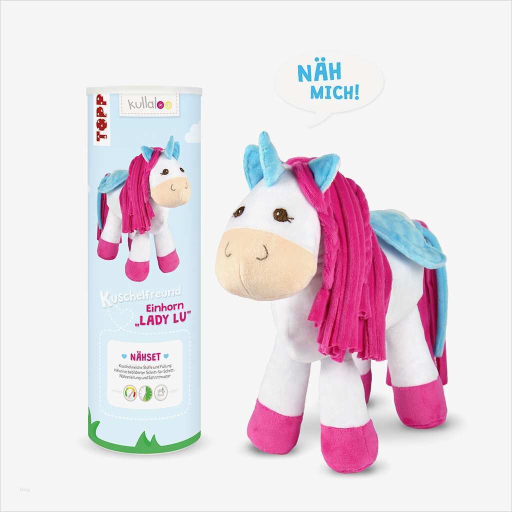 Einhorn Vorlage Zum Nähen Elegant Nähset Einhorn "lady Lu" Nähsets Für Kuscheltiere