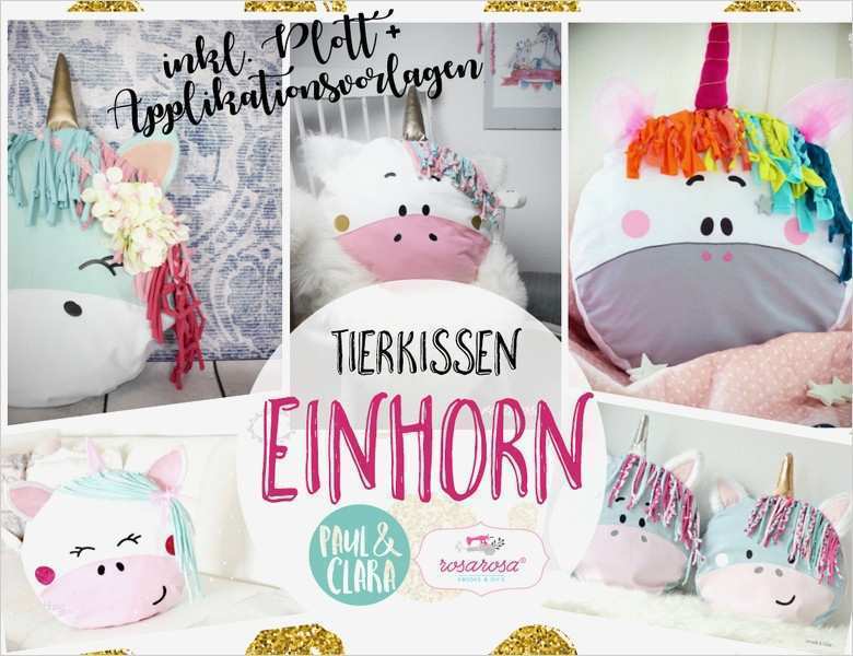 Einhorn Vorlage Zum Nähen Erstaunlich Einhorn Kissen Nähen Immertreugehtfremd Immertreu