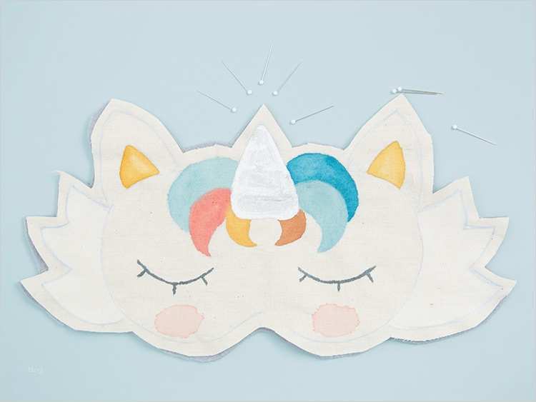 Einhorn Vorlage Zum Nähen Erstaunlich Einhorn Schlafmaske Selber Nähen