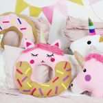 Einhorn Vorlage Zum Nähen Neu Diy Donut Kissen Mit Einhorn Motiv Selber Machen