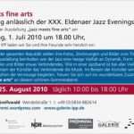 Einladung Ausstellung Vorlage Genial Einladung Zur Ausstellung „jazz Meets Fine Arts“