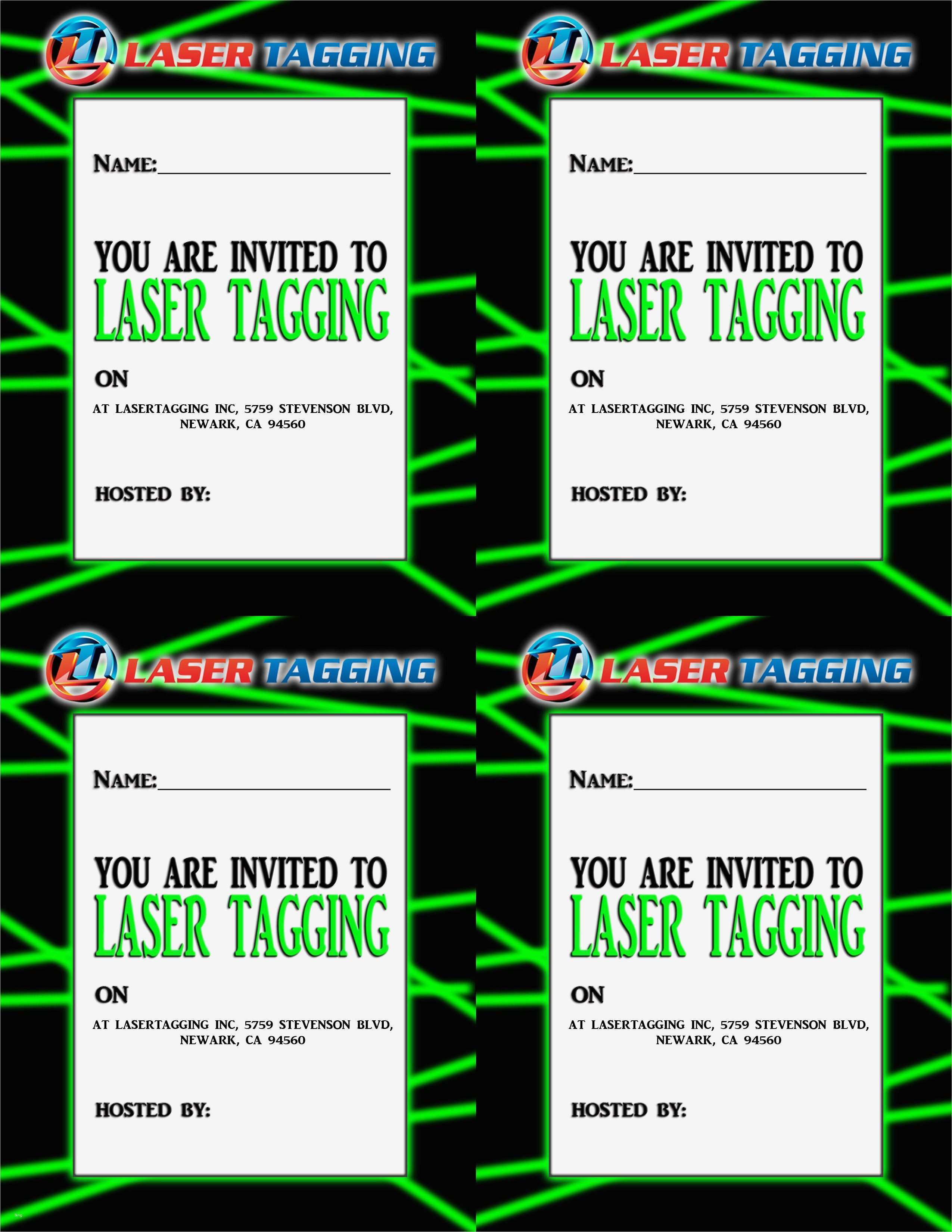 Einladung Ausstellung Vorlage Hübsch Einladung Lasertag Geburtstag