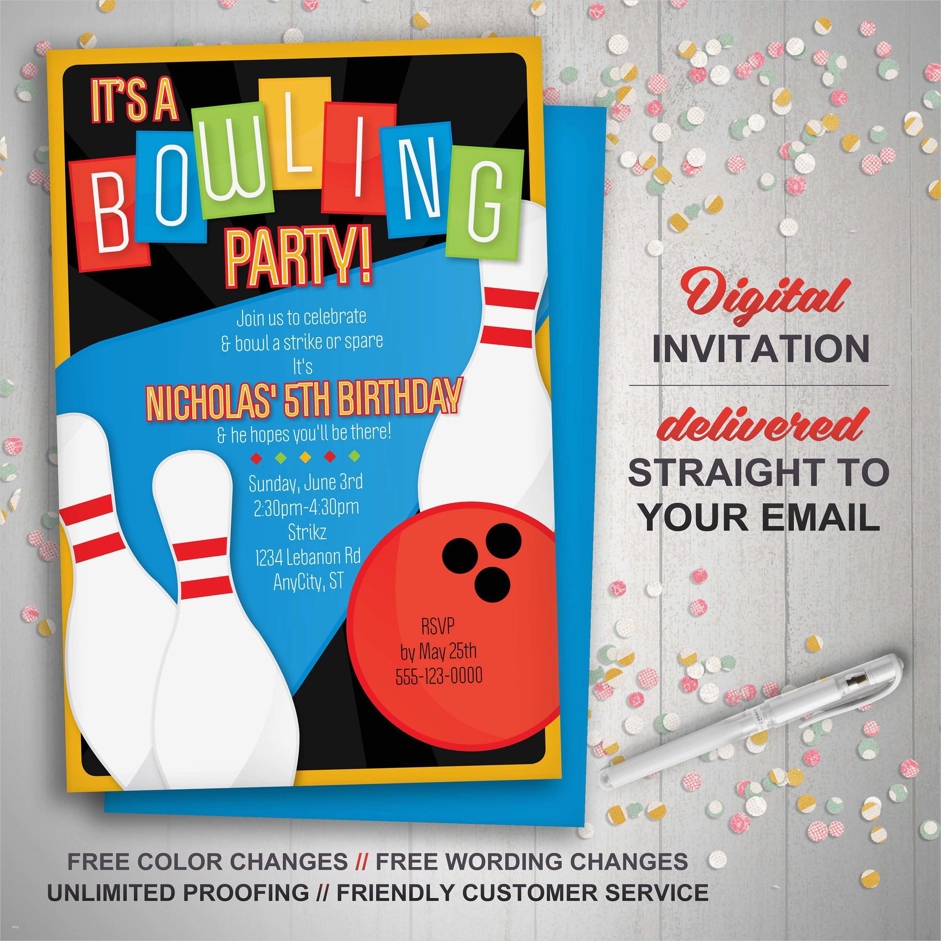 Einladung Bowling Vorlage Kostenlos Bewundernswert Bowling Einladung Vorlage Kostenlos