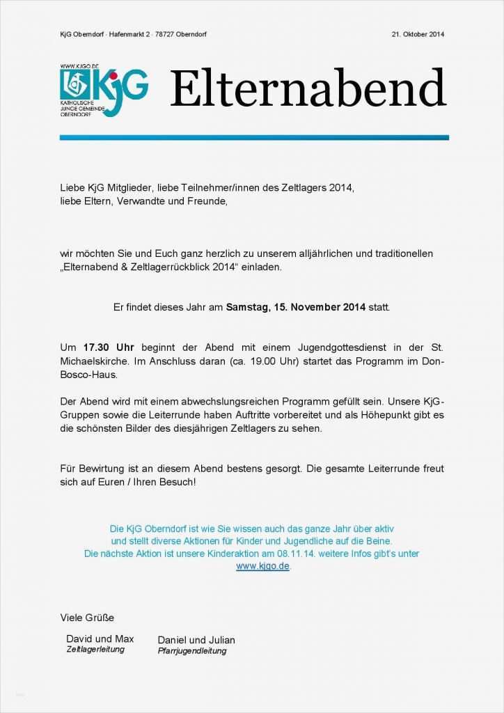 Einladung Elternabend Kindergarten Vorlage Beste Einladung Zum Elternabend – Kjg Oberndorf