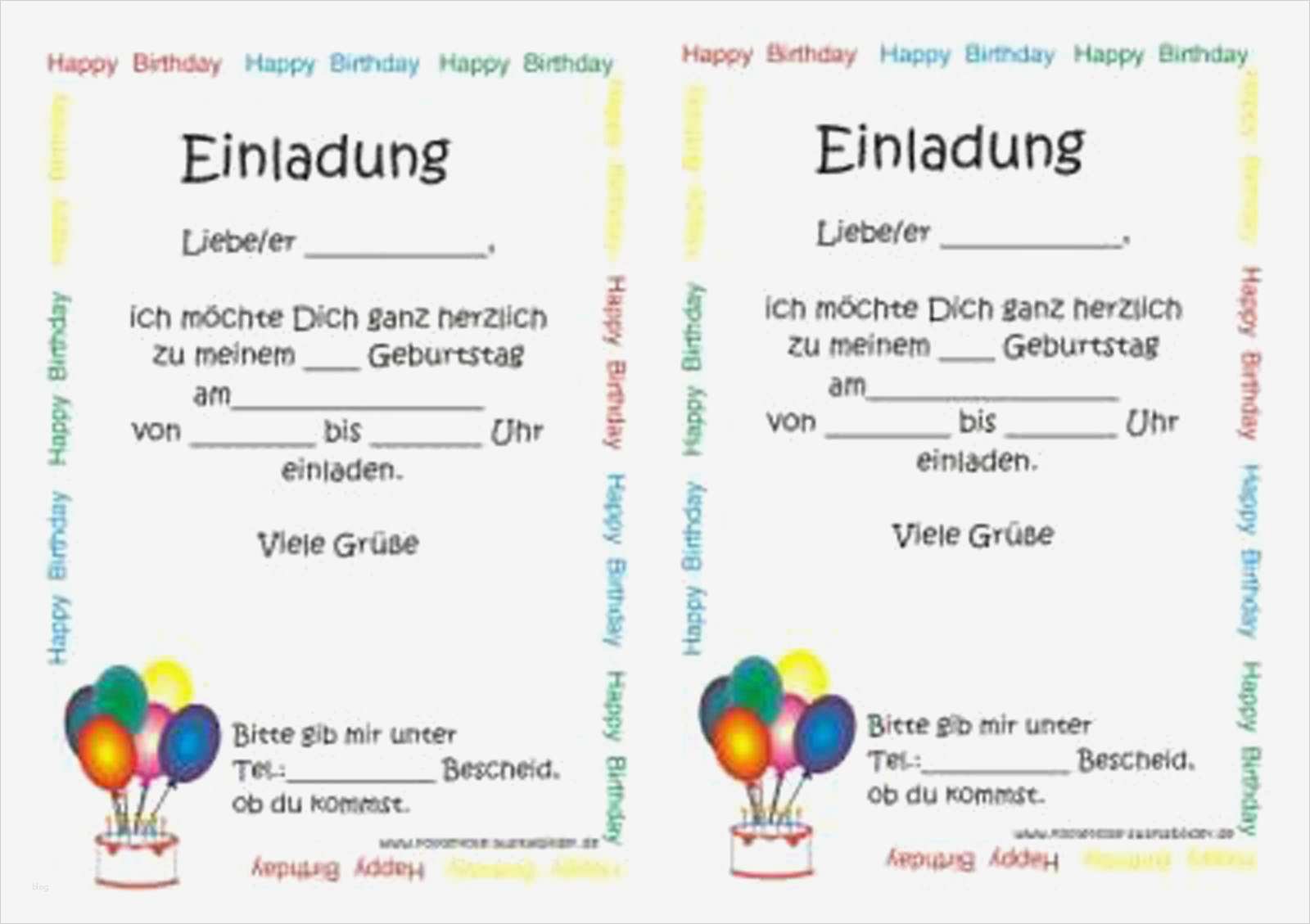 Einladung Geburtstagsparty Vorlage Neu Vorlage Einladung Geburtstag
