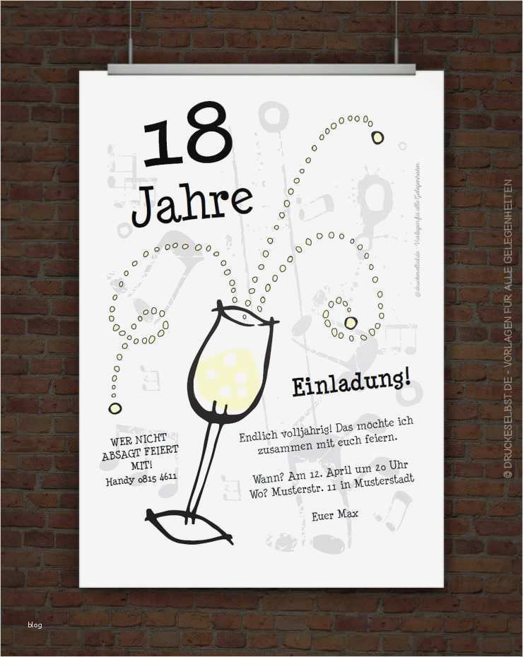 Einladung Zum 18 Geburtstag Vorlage Kostenlos Gut 18 Geburtstag Einladungskarten Vorlagen