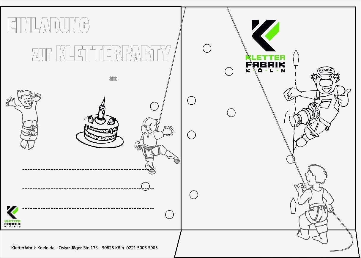 Einladung Zum 30 Geburtstag Vorlagen Erstaunlich Einladung Kindergeburtstag Klettern Vorlage