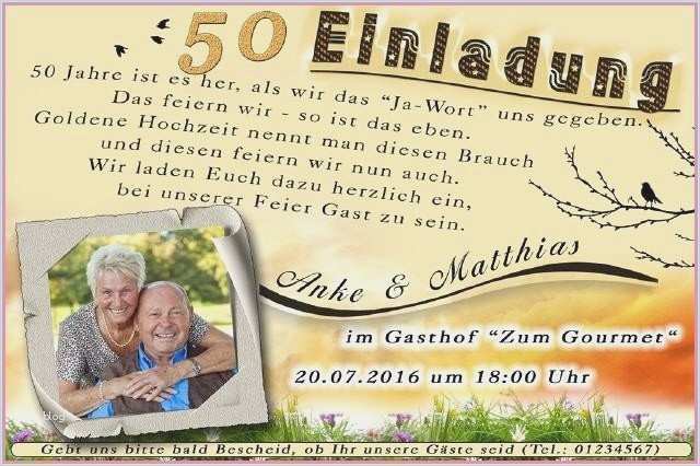 Einladungen Zur Goldenen Hochzeit Vorlagen Angenehm Einladung Goldene Hochzeit Spruche – Travelslow