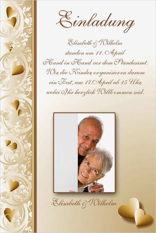 Einladungen Zur Goldenen Hochzeit Vorlagen Hübsch Detailseite Goldenehochzeit Einladungen Dankeskarten Shop