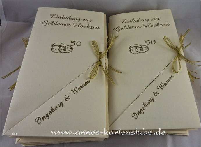 Einladungen Zur Goldenen Hochzeit Vorlagen Luxus Annes Kartenstube Einladungen Zur Goldenen Hochzeit