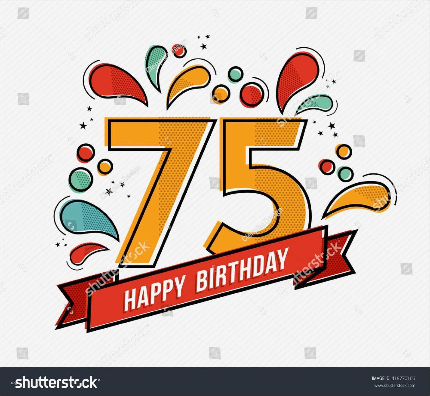 Einladungskarten 75 Geburtstag Vorlagen Einzigartig Einladung 75 Geburtstag Vorlagen