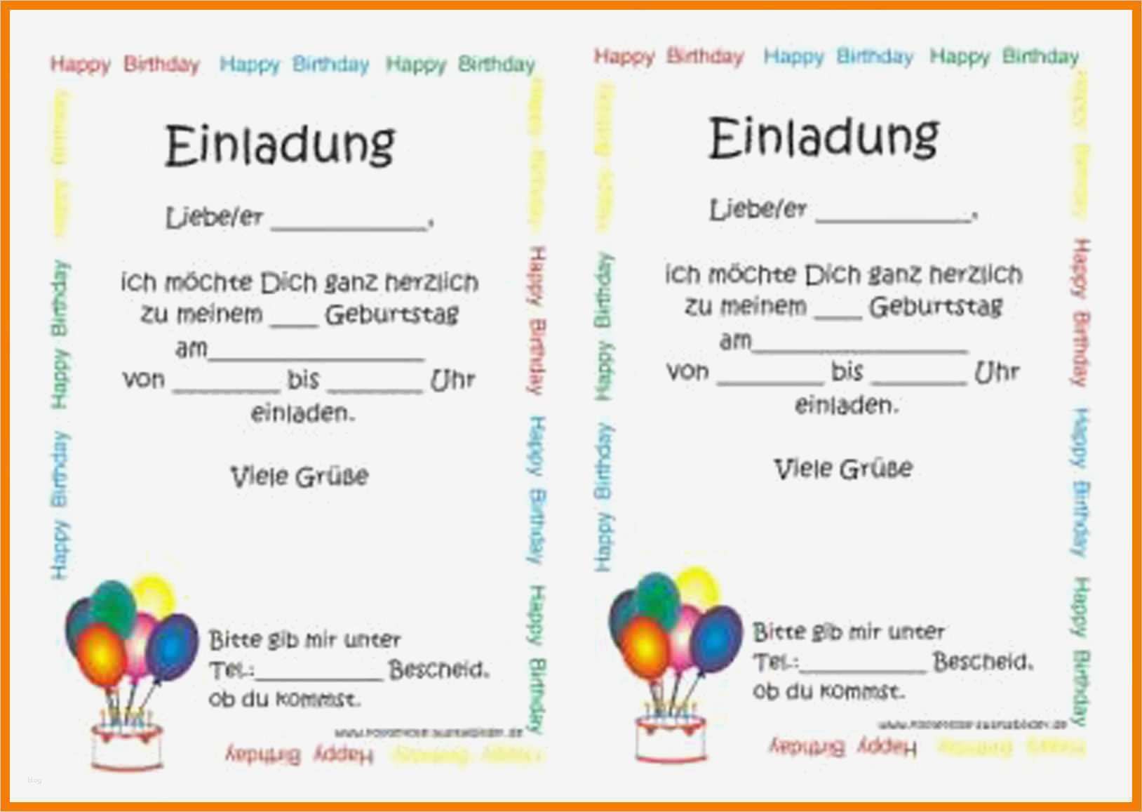 Einladungskarten Vorlagen Kindergeburtstag Großartig 5 Geburtstag Einladung