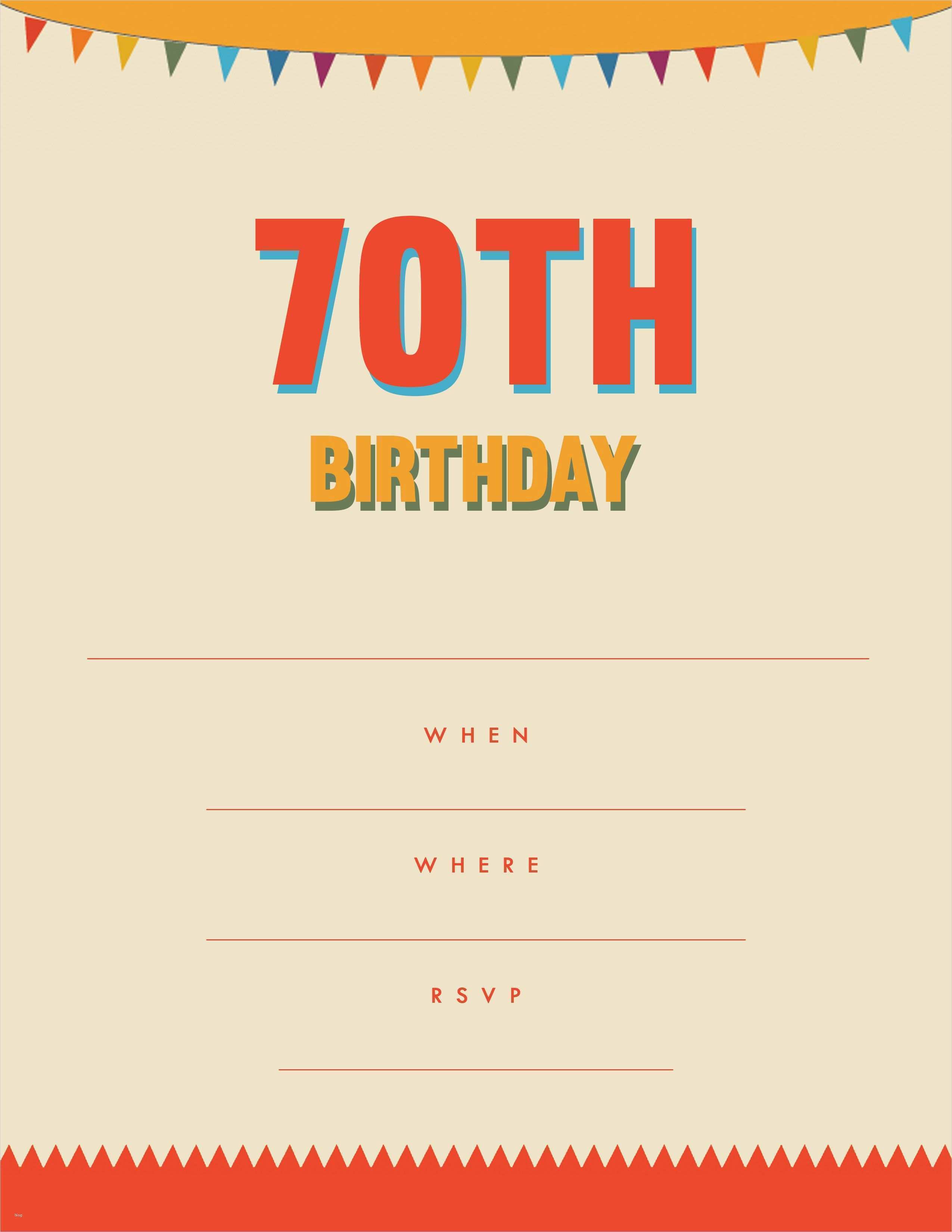 Einladungskarten Vorlagen Kostenlos Downloaden Großartig Einladungskarten 70 Geburtstag