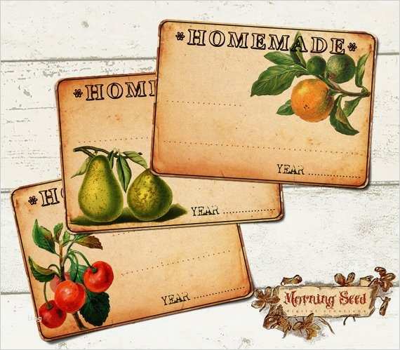 Einmachglas Etikett Vorlage Erstaunlich Marmelade Etiketten Glas Für Hausgemachte Waren Set Von 6